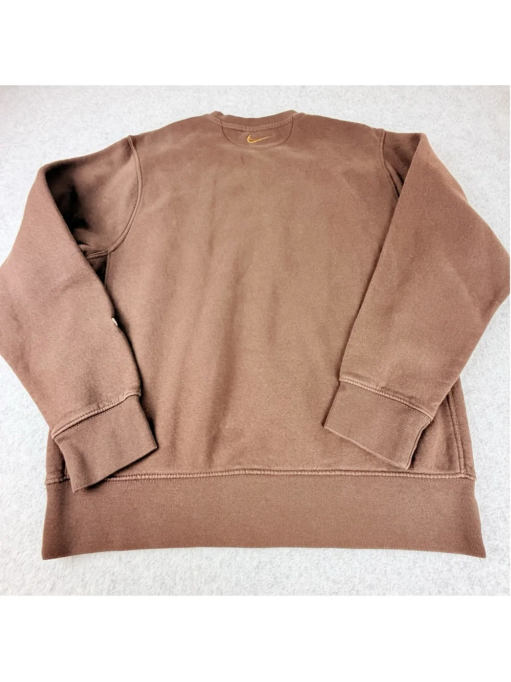 NIKE Sportswear Embroidered Crewneck Sweatshirt Men’s M Brown JDI Spellout